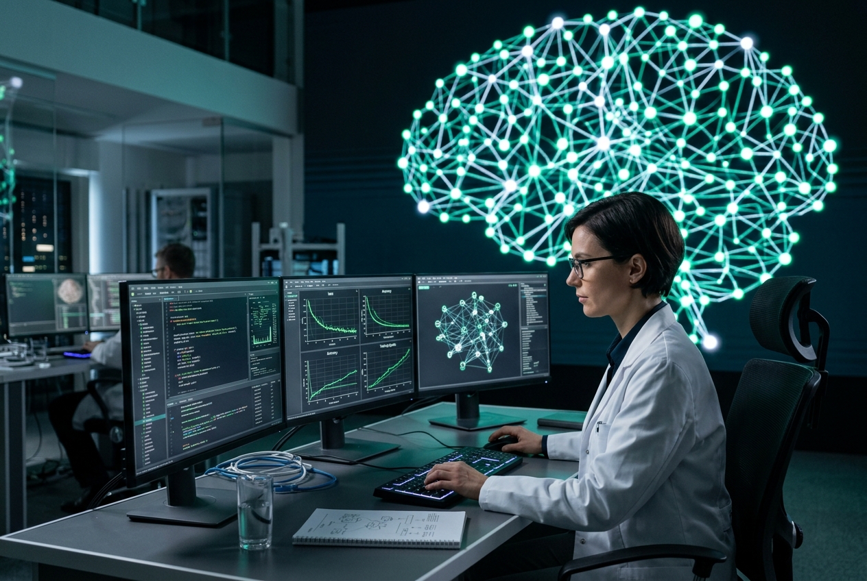 AI and Machine Learning researcher working with neural network visualization and data charts